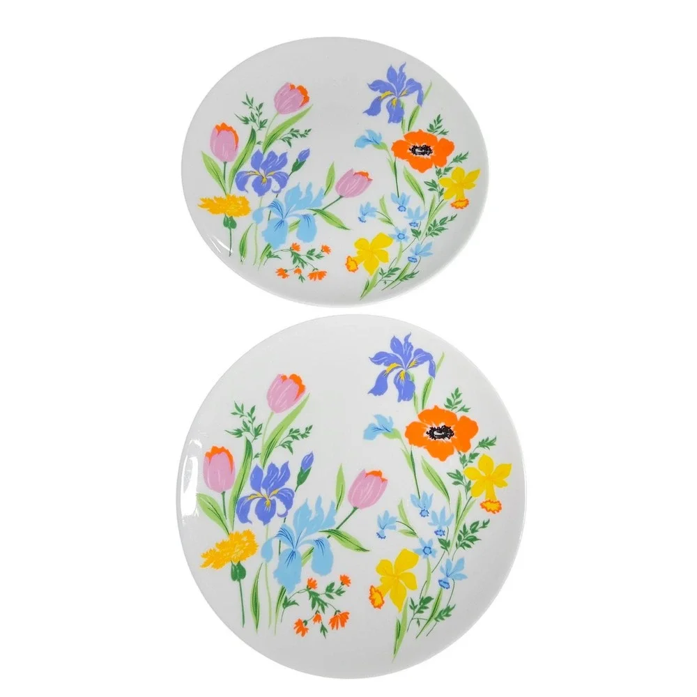 Heinrich Primavera 2 Salad/Bread Plates Germany Selb Bavaria 1970's Vintage